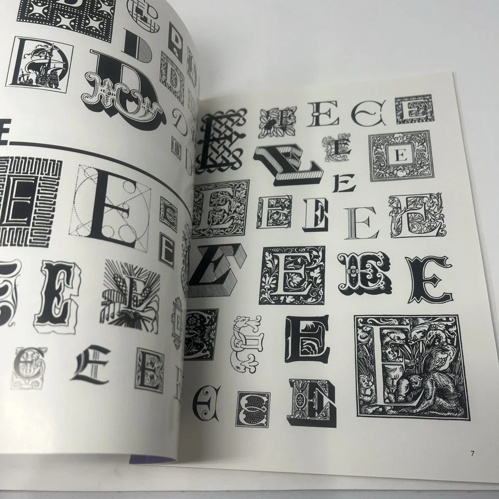 Vintage Dover Ready-to-Use Clip Art Books Lot of 3 NOS Decorative Letters 1990